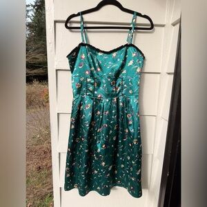 GORGEOUS Romy Emerald Green Floral Corset Dress